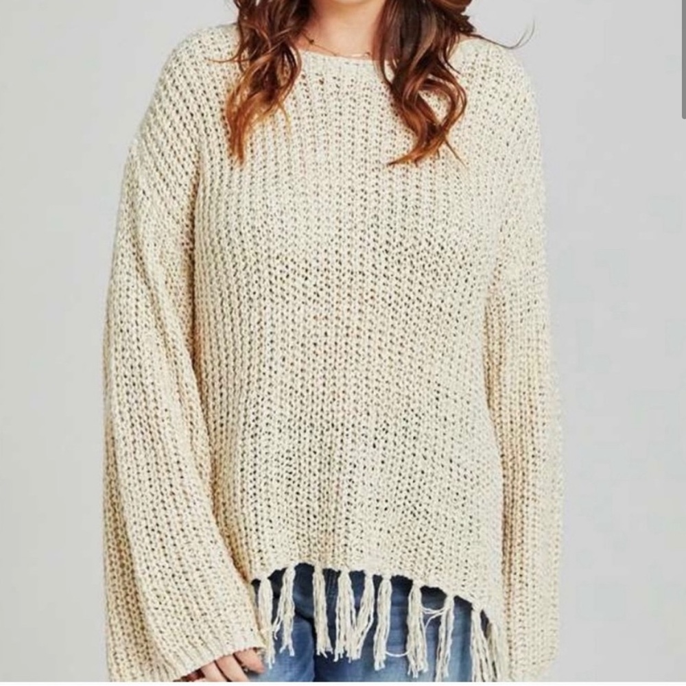 Alterd State Cream Knit Sweater